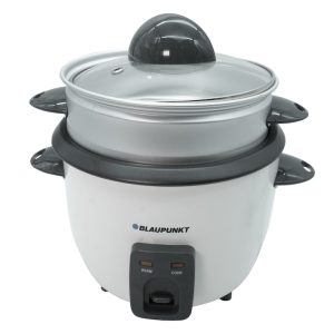 Oala de fiert orez Rice Cooker Blaupunkt, 1000 W, 2.8 Litri, Capac din sticla, cu orificiu pentru depresurizare, 31843