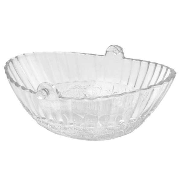 Recipient oval pentru gheata, sticla, Transparent