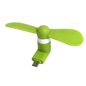 Mini ventilator verde pentru telefon, PF Concept, 87704