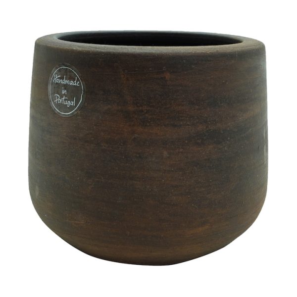 Ghiveci Hand Made din ceramica, 16 cm, maro