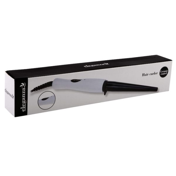Ondulator de par ceramic CB7-000040 Eleganza, 200 °C, 30 W, Alb/Negru