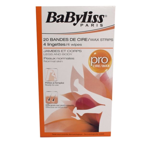 Set 24 piese Babyliss, benzi pentru epilare corporala, portocaliu