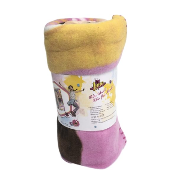 Patura fleece Coral pentru copii Soy Luna, multicolor, 100x150 cm