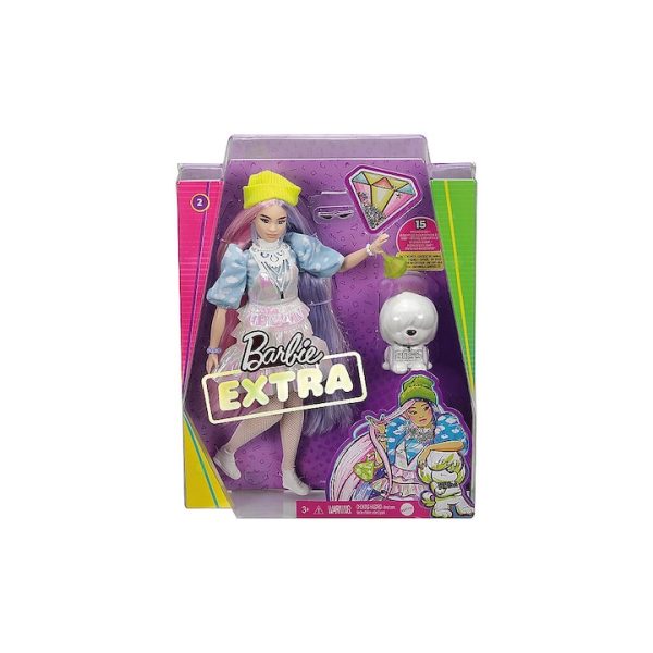 Papusa barbie extra cu castel bass matte