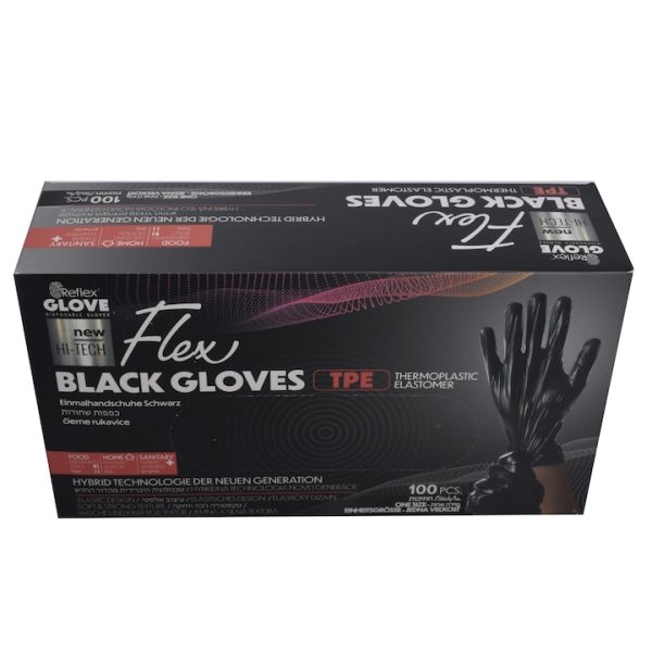 Manusi hybride, negre, 100 buc, one size, 80428